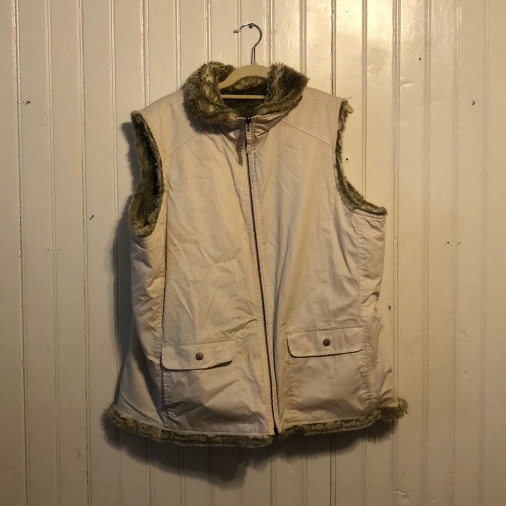 Old Navy Reversible Faux Fur Vest